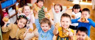 Group of preschoolers of different nationalities