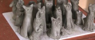 Plasticine cats