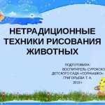 НЕТРАДИЦИОННЫЕ ТЕХНИКИ РИСОВАНИЯ ЖИВОТНЫХ ПОДГОТОВИЛА: ВОСПИТАТЕЛЬ СУРОКСКОГО ДЕТСКОГО САДА «СОЛНЫШКО» ГРИГОРЬЕВА Т. А. 2019 г